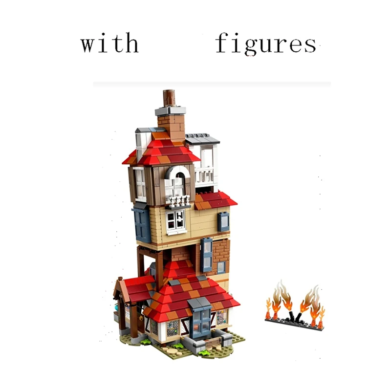 

DIY Harris series Attack on The Burrow building blocks compatible with 75980 children's puzzle assembled birthday gift toys