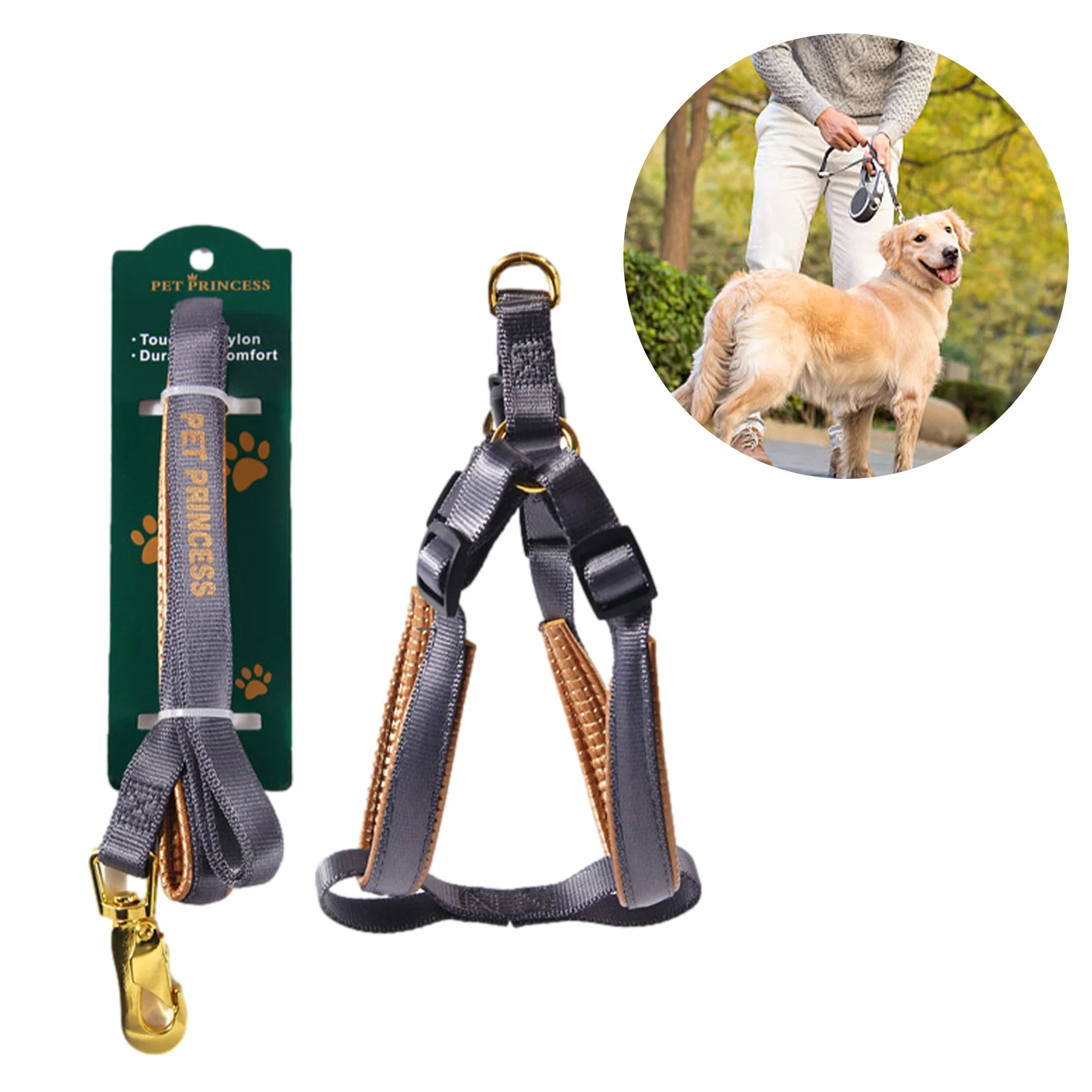 

Puppy Harness Adjustable Nylon Step In Puppy Vest Harness Comfortable Dog Harness For Small Medium Dogs Outdoor Walking