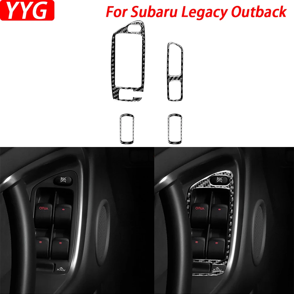 

Для Subaru Legacy Outback 2005-2009, стеклоподъемник из углеродного волокна, декоративные полосы для автомобиля