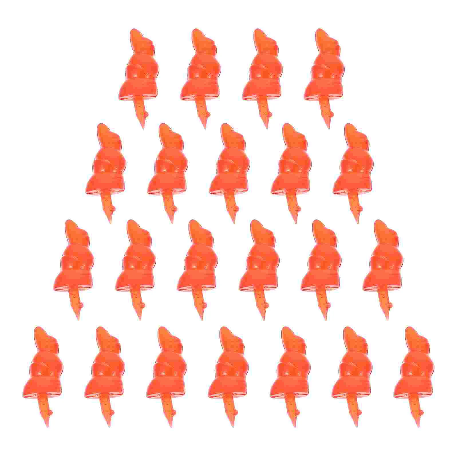 

50 Pcs Cartoon Snowman Toy Accessories Plastic Baby Safety Noses DIY Ornament