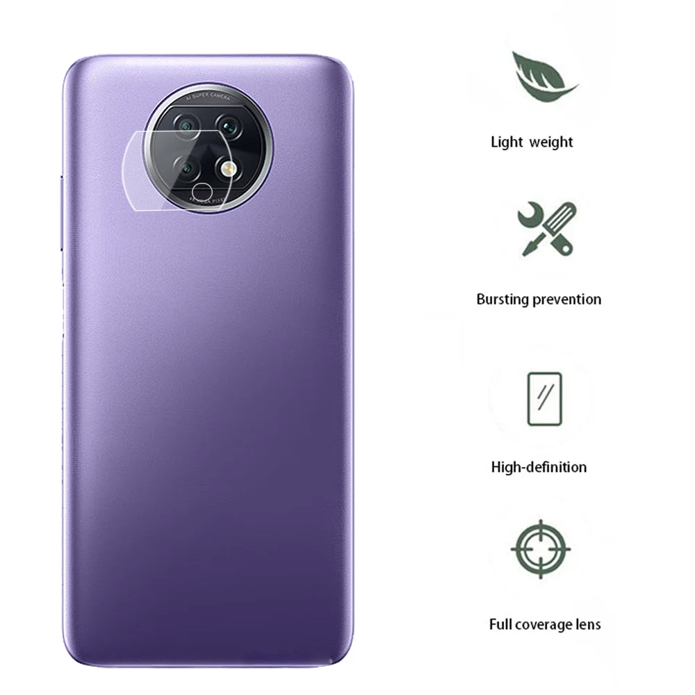 

Protective Anti-Scratch Camera Film Transparent Mobile Phone Lens Tempered Glass Protector for Redmi K30 9T 5G Note 8 10 9T