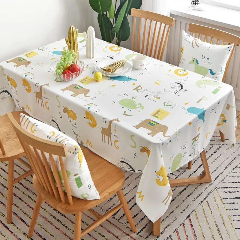 

Small Animals Nordic Small Fresh Restaurant Wedding Decoration Tablecloth Oil Proof Tablecloth Tablecloth Coffee Table Cover