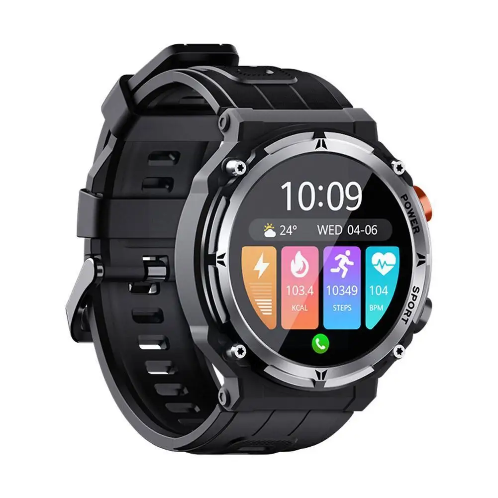 

Смарт-часы C21PRO мужские спортивные, экран 5,2 дюйма, пульсометр, Bluetooth