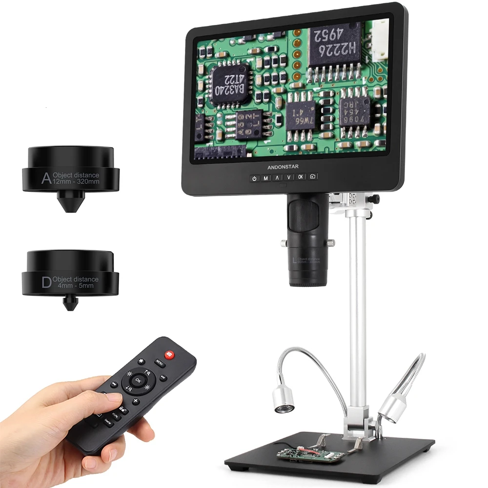 Andonstar Trinocular HDMI USB Digital Microscope AD249SM 10.1