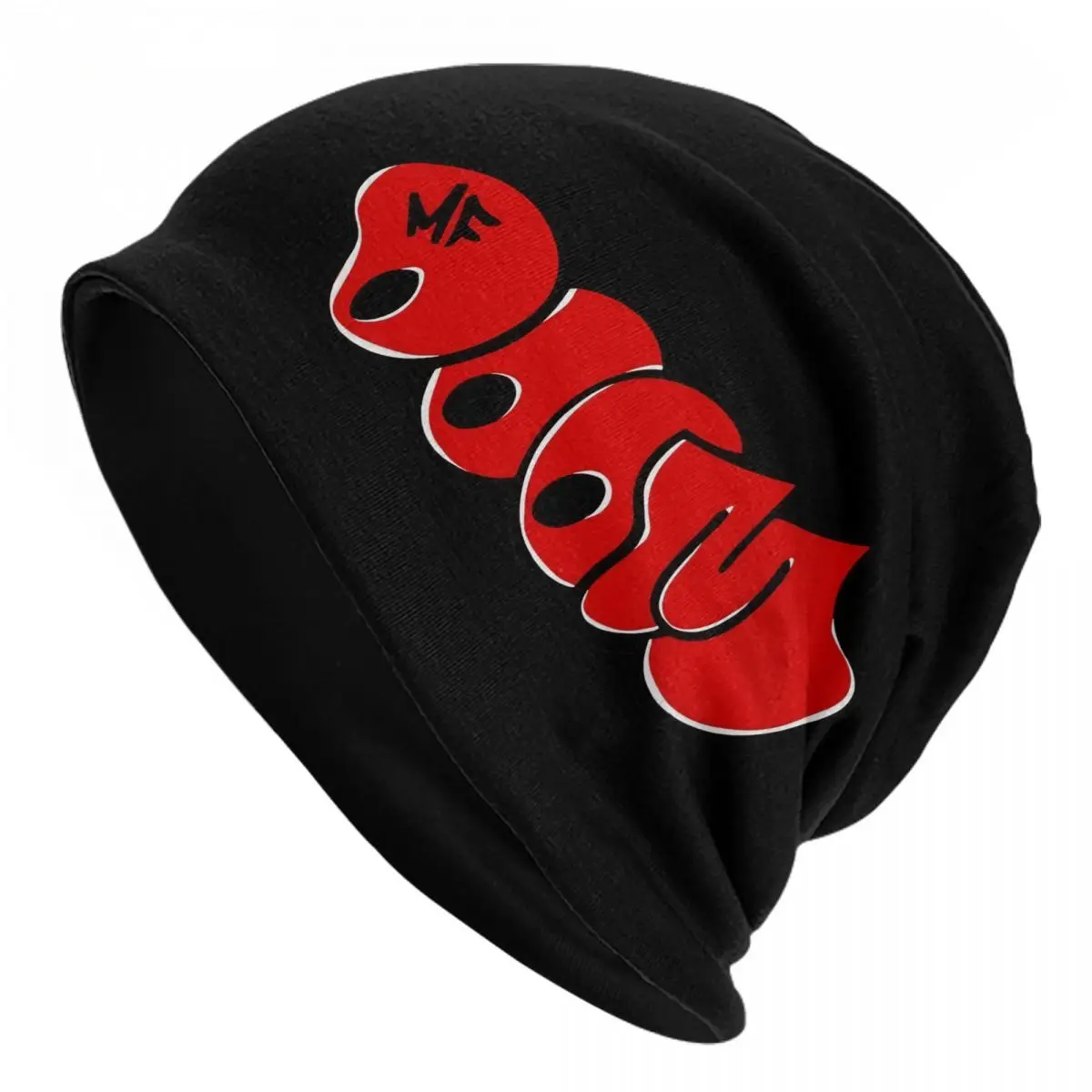 

Unisex MF DOOM Logo Winter Beanie Skullies Merch Hip Hop Bonnet Knit Hat Unique Design Winter Warm Caps Birthday Gifts Idea