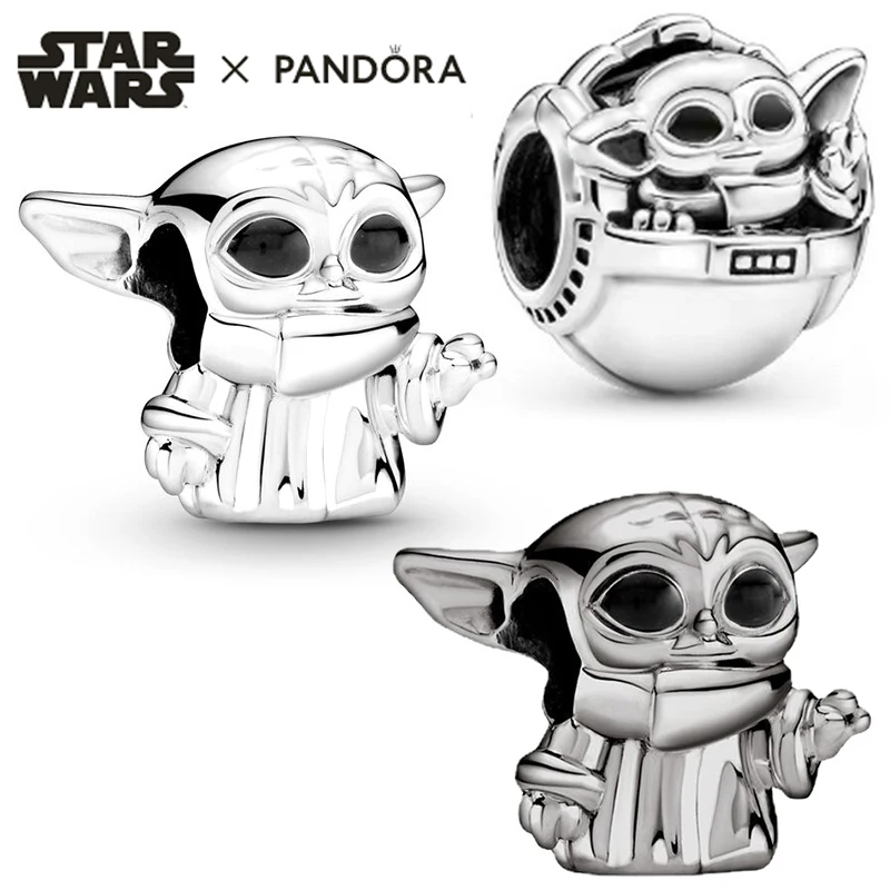 

Star Wars Grogu & Crib Charms for Jewelry Making Fit Pandora Disney Marvel The Mandalorian Yoda Beads Women Bracelet Accessories