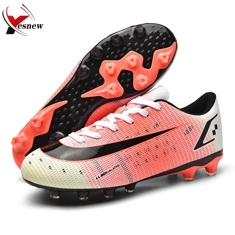 Size 33-46 Children Football Boots TF/AG Men Soccer Shoes Kids Boys Girls Cleats Training High Ankle Zapatillas Sneakers