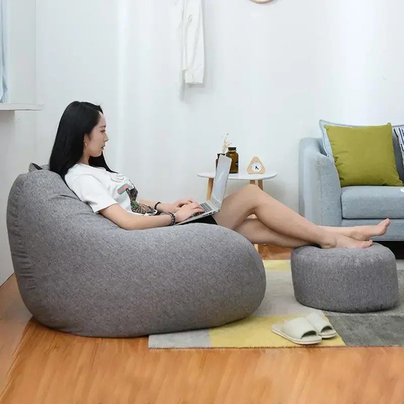 Для Fauler Sofabezug Sitzsack Liege Stuhl Sofa Sitz Wohnzimmer Adubel настоящий Fembalistoff Bett Pouf Puff