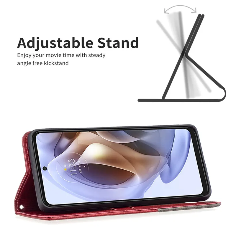 On For Motorola MOTO E13 E32 E32s G62 G42 G52 G32 G22 Case Magnetic Wallet Leather Flip Phone Cover For MOTOE13 E 13 4G Cases