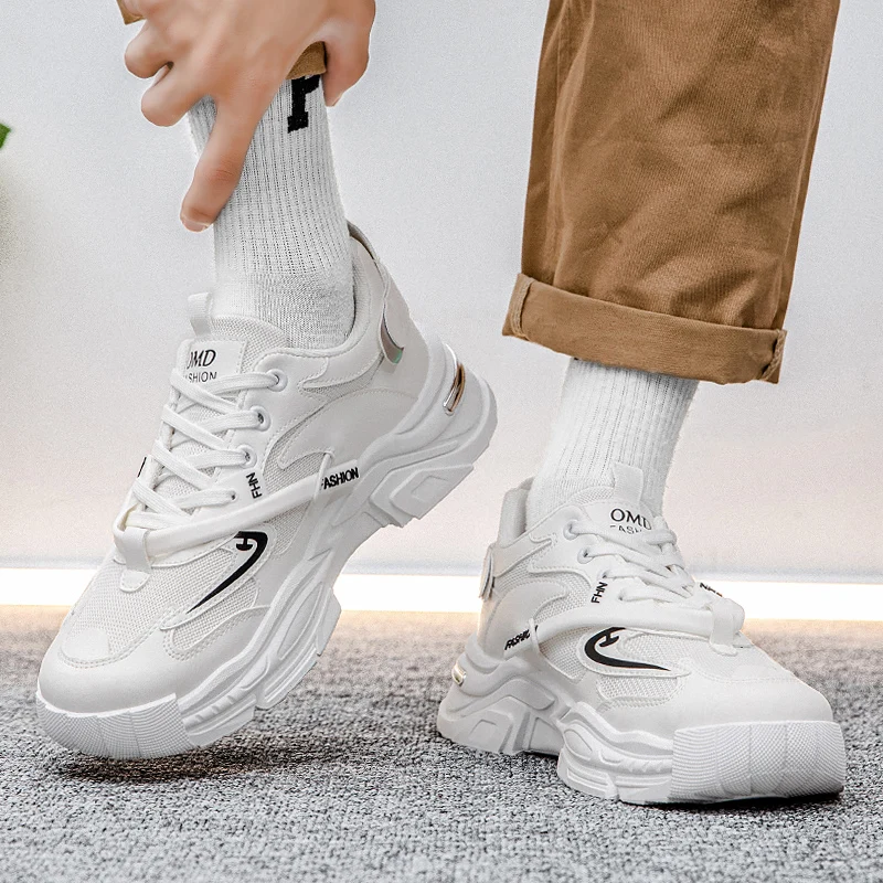 2023Clunky Sneaker Men's casual Shoes Sneakers heightening Shoes Tide shoes