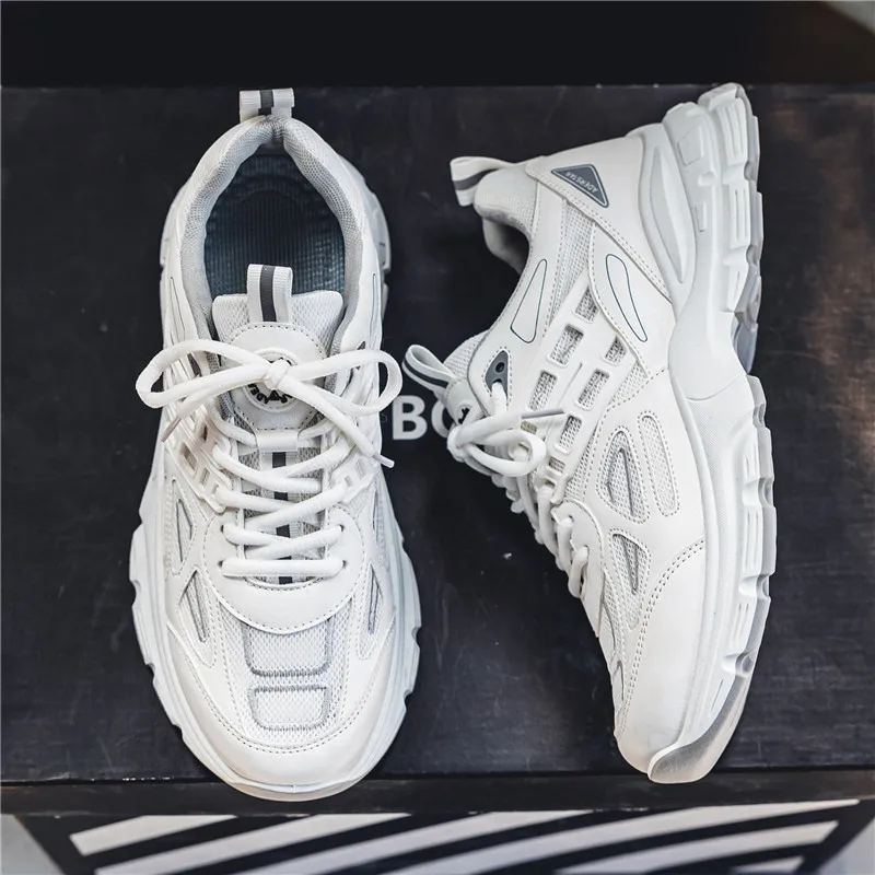 Shoes for Men Brand Chunky White Luxury Sneakers Casual Running Shoes Breathable Non-slip Tenis Sports Fitness Footwear