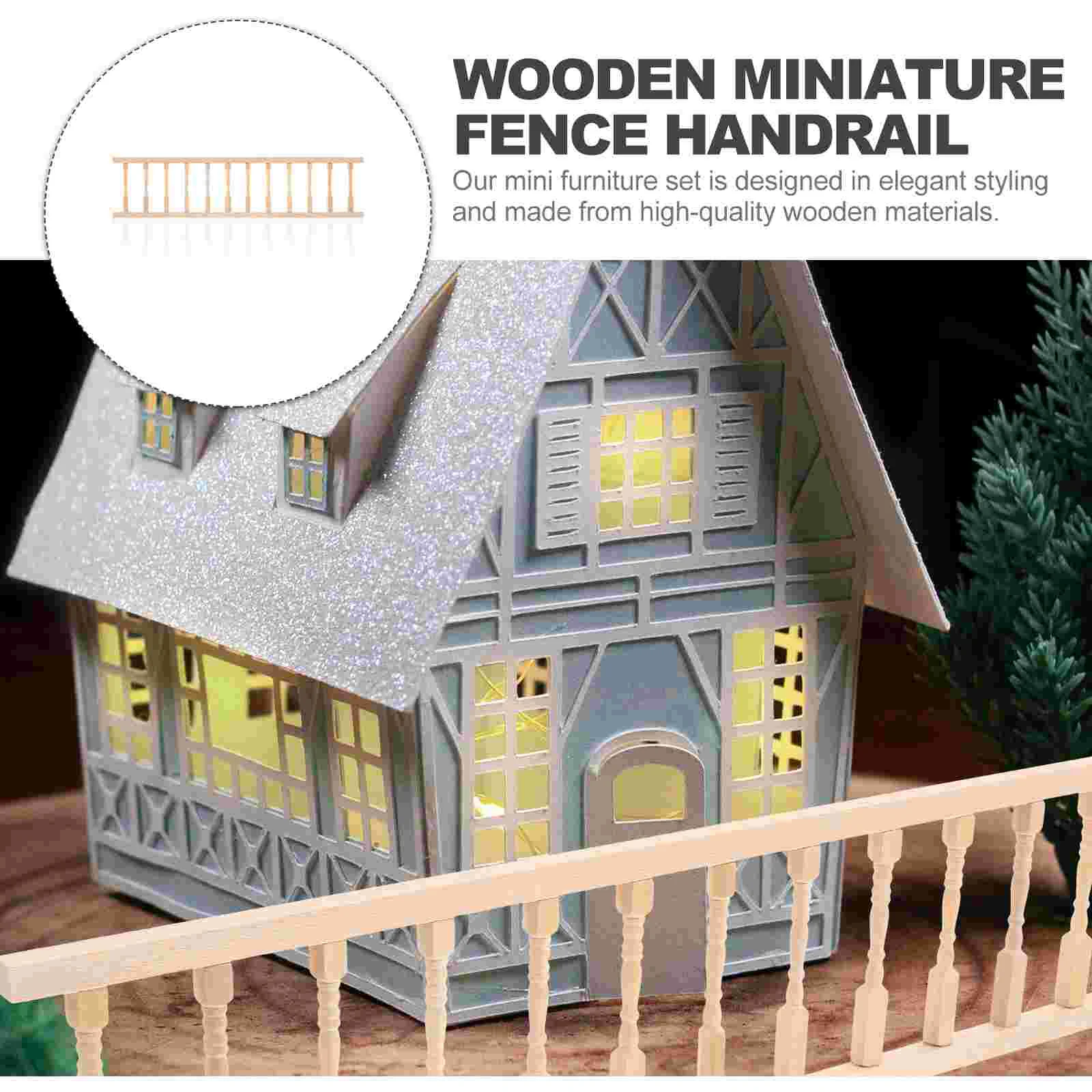 30 5x75 см украшения Para Salas Casa миниатюрная мебель дом деревянный забор