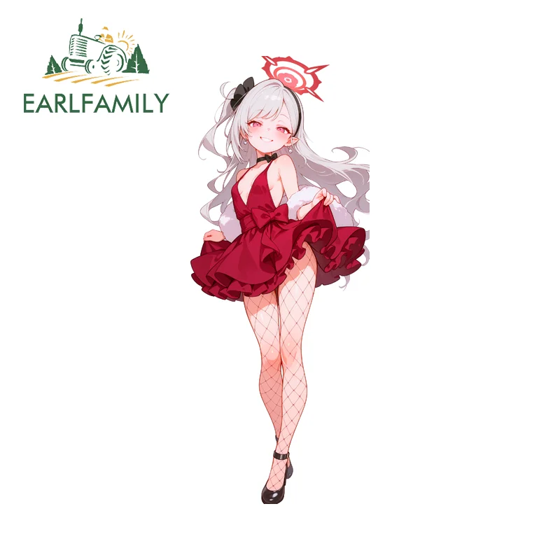 

EARLFAMILY синий архив, красные крутые индивидуальные наклейки, привлекательная наклейка для боеприпасов, практичная водонепроницаемая виниловая графика для автомобильных товаров