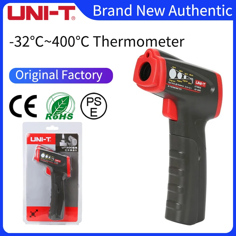 

UNI-T UT300S Infrared Digital Thermometer Industrial Non-contact Thermometer Digital Gun Temperature Measurement Device