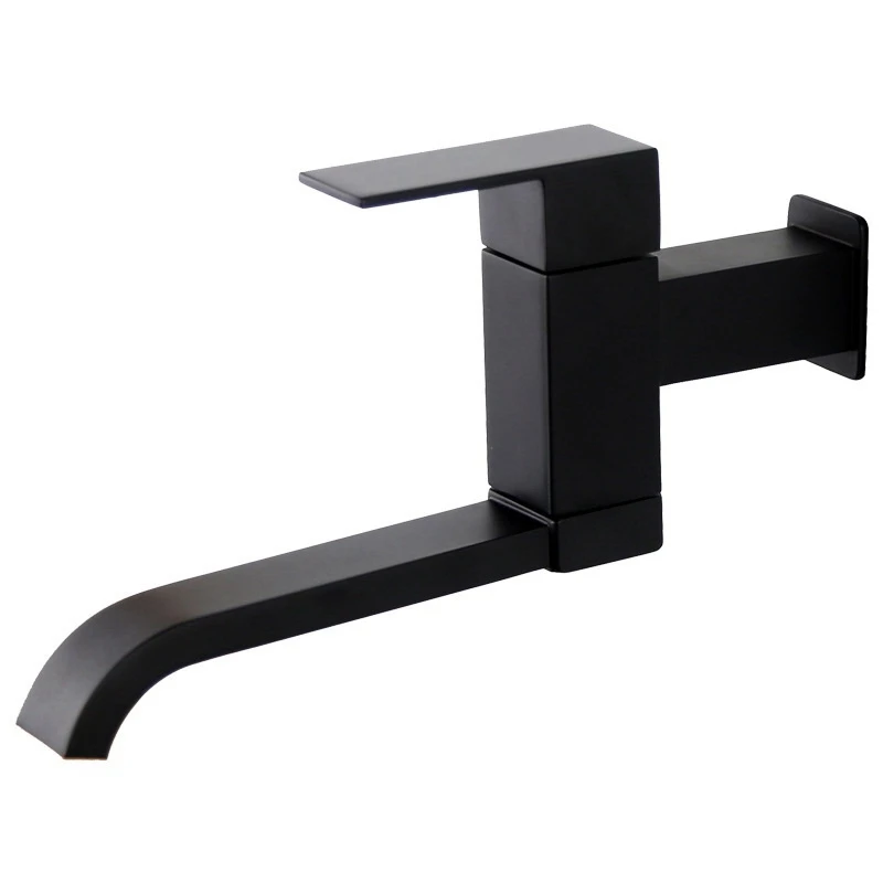 

BMDT-G1/2Inch Bathroom Basin Faucet Wall Mounted Cold Water Faucet Bathtub Waterfall Spout Vessel Sink Faucet