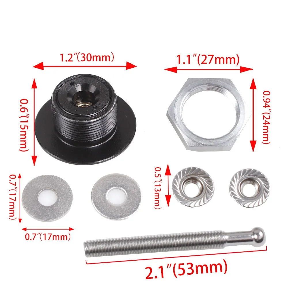 Набор 30 мм замок капота двигателя мини-2 винтовая кнопка модификация автомобиля