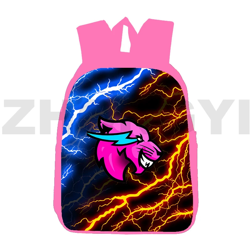

Top Quality 3D Print Mr Beast Lightning Cat Backpacks Kindergarten Kids Schoolbag 12/16 Inch Cute Colorful Travel Bags for Women