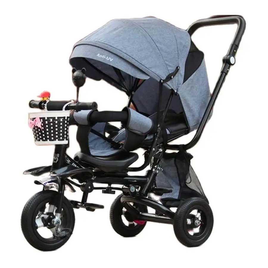 Godd Quality Baby pram baby stroller children tricycle Folded carriage Kid's bike 3 in one for 1 month-6 years baby pushchair
