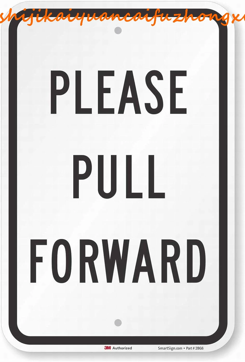 Жестяной предупреждающий знак &quotПожалуйста вытянуть вперед&quot