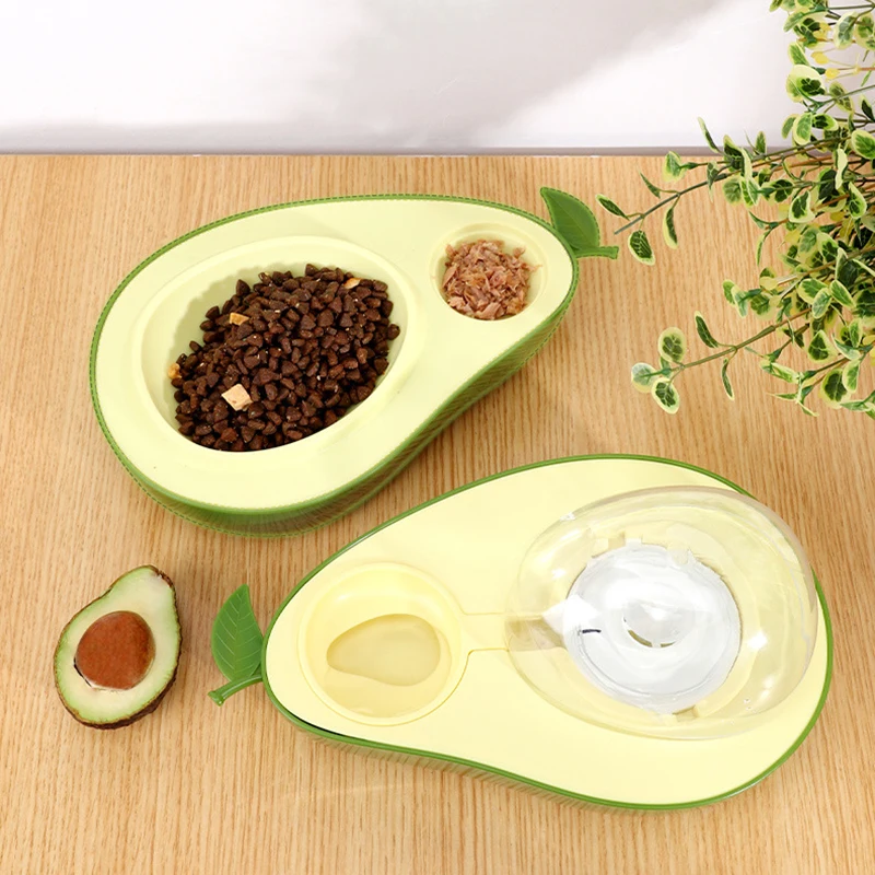 

Double Bowls Set Pet Cat Bowl Automatic Feeder Dog Cat Food Bowl With Water Fountain Drinking Dish Bowls For Cats Supplies