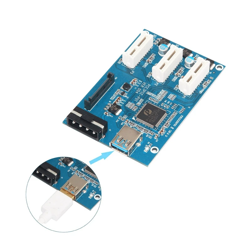 Карта адаптера Pci-E 1X к видеокарта расширения 1 Drag 3 для дома офиса и игр