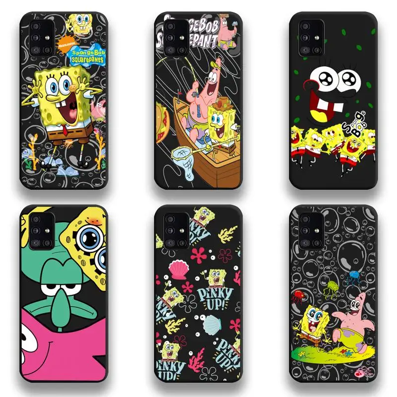 

Cartoon SpongeBob Best Friends Phone Case For Samsung Galaxy A52 A21S A02S A12 A31 A81 A10 A20E A30 A40 A50 A70 A80 A71 A51 5G