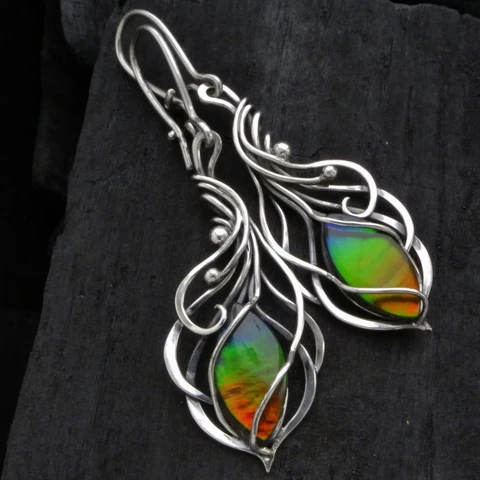 Серебряные серьги-капельки NovoPublic