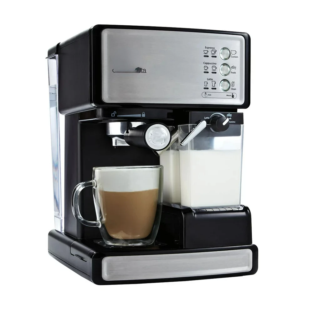 

Cafe Barista Black & Silver Premium Espresso/Latte/Cappuccino Maker