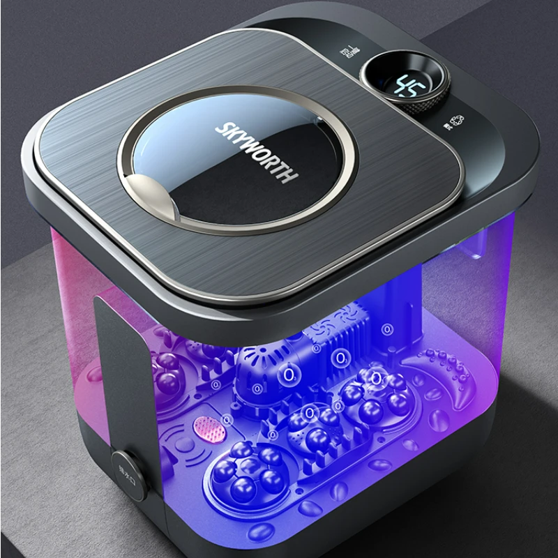 

Colorful Atmosphere Lamp Constant Temperature Heating Foot Wash Basin Electric Automatic Massage Foot Bath Bucket Foot Spa