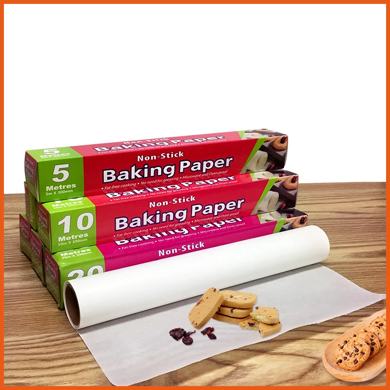 

20/10/5M Baking Paper Barbecue Double-sided Silicone Oil Paper Parchment Rectangle Oven Oil Paper Baking Sheets Bakery BBQ Party