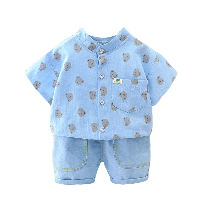 

New Summer Fashion Baby Clothes Suit Children Boys Sports Cartoon Shirt Shorts 2Pcs/Sets Toddler Casual Costume Kids Tracksuits