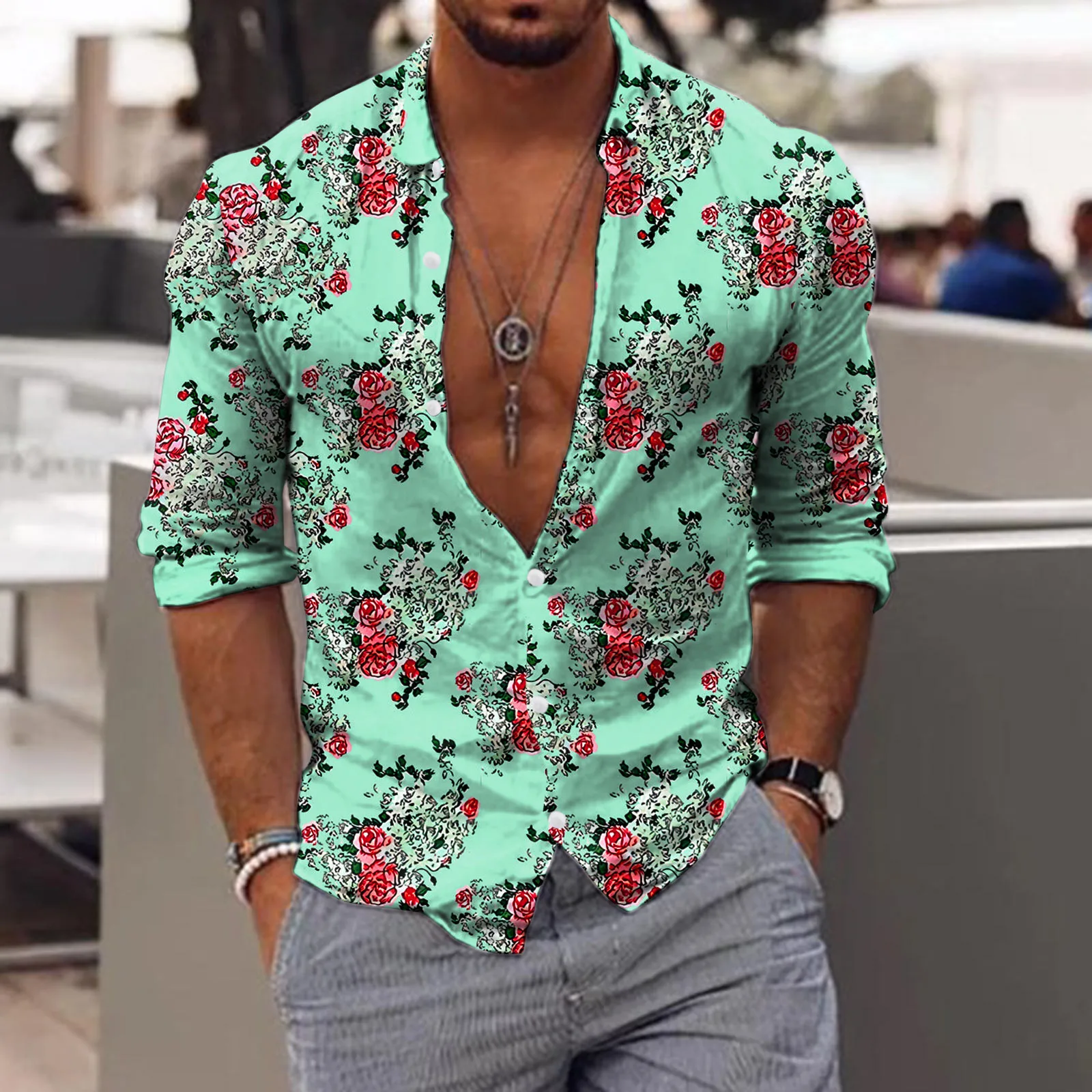 

Pride Men Men Long Sleeve Autumn Winter Casual Printed Shirts Fashion Top Blouse Shirts Men S Black Long Sleeve