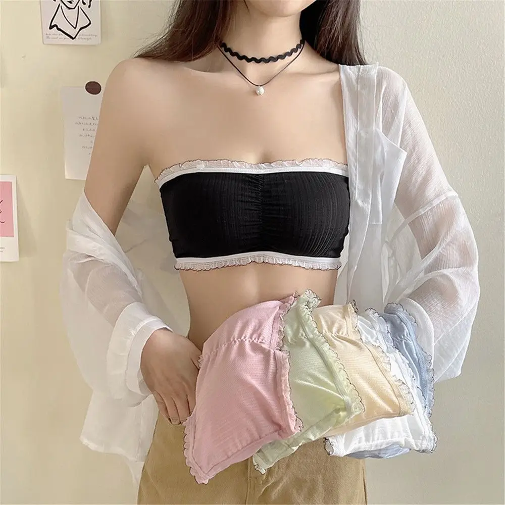 

Fashion Seamless Invisible Wrapped Tube Tops Sports Bra High Elastic Wrap Chest
