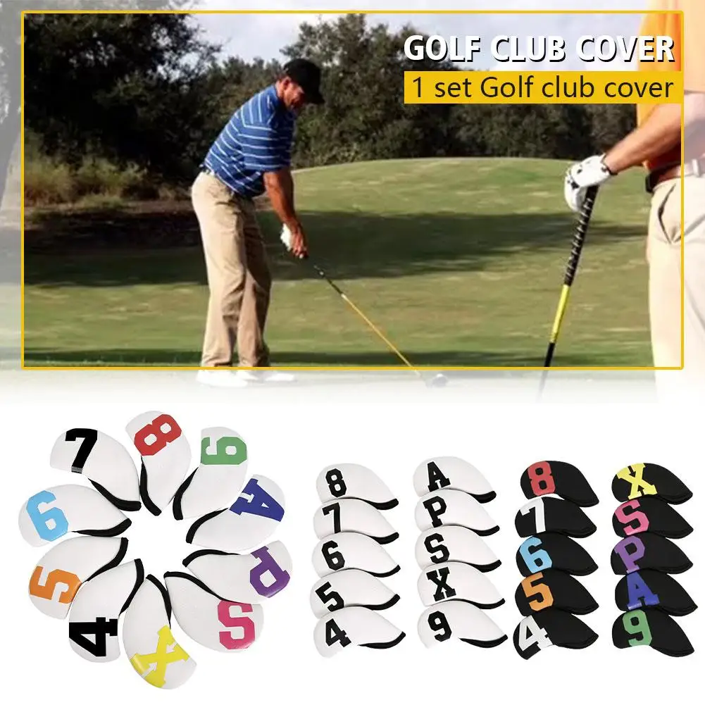 

1pcs Golf Irons Cover Wedges Club Protector Headcover High-end Golf Golf Diving Material Accessory Headcover New Y0m7