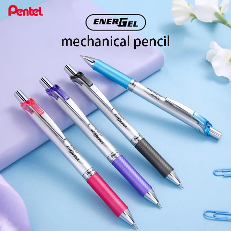 

Японский механический карандаш Pentel PL75, резиновая ручка с рукояткой, простой, не подвергается разрыву, с сердечником, для студентов, с нажимо...
