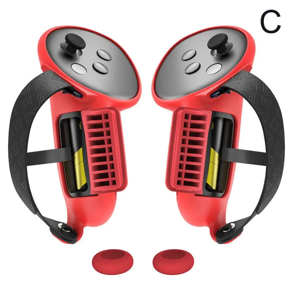 Силиконовый чехол на ручку для Meta Quest 3s с крышкой кнопки защита от падения царапин