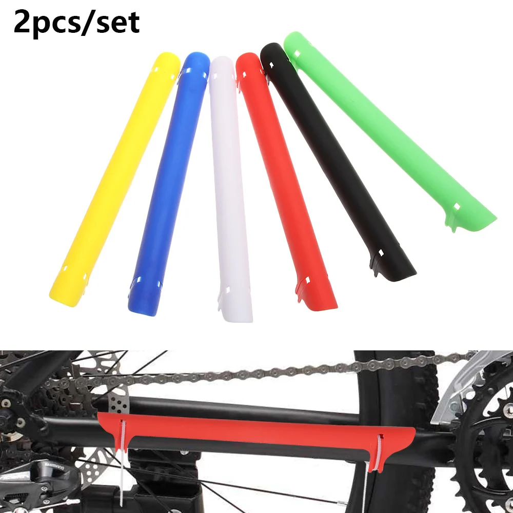 

2Pcs Plastic Bike Chain Protection Cover Guard Bicycle Posted Protector Riding Parts Outdoor Sport Mountain Road Bike Accessory