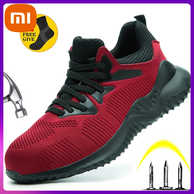 

Xiaomi Four Seasons Fashion Breathable Steel Toe Safety Shoes Are Men's Puncture-Proof Safety Shoes