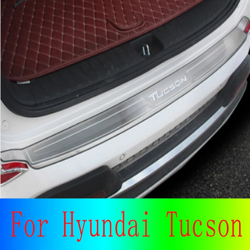 

Аксессуары для внешних и автомобильных запчастей из нержавеющей стали, защита для внешнего бампера внутри, заднего бампера для Hyundai Tucson ...