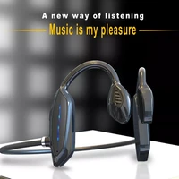 bluetooth 5 0 bone conduction headphones stereo wireless ear hook fitness sports running headphones with mic waterproof headset