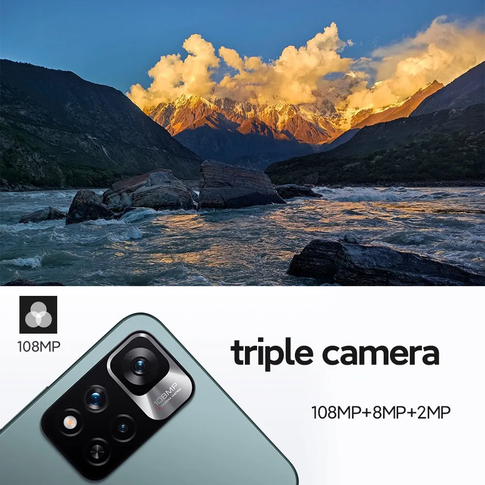 Global Rom Xiaomi Redmi Note11 ProPlus 5G Mobile Phone 120W Hyper Charge 120Hz 6.67''FHD  AMOLED Screen 108Mp  Camera Smartphone