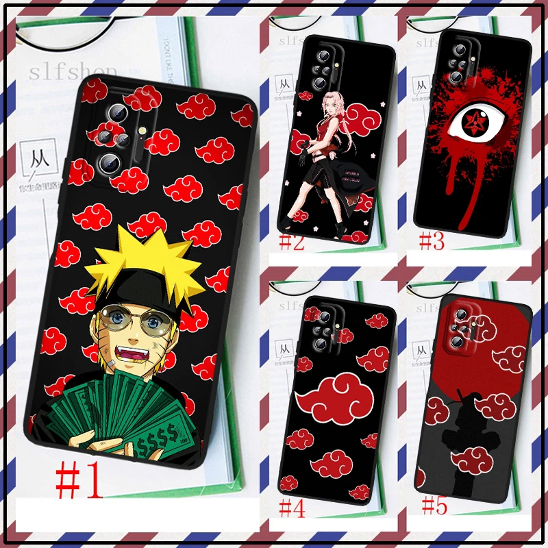

Cool Naruto LOGO Art For Xiaomi Redmi Note 11 10S 10 9T 9S 9 8T 8 7 6 Pro Plus Max 5G Black Soft Funda Capa Phone Case