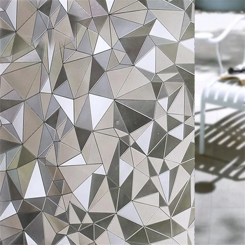 

Несимметричные ПВХ водонепроницаемые оконные пленки 45/60*100 см, покрытие без клея, 3D статические декоративные наклейки на окна