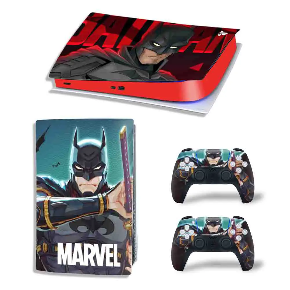 Виниловый чехол с изображением Бэтмена комиксов Marvel PS5 для цифровой консоли