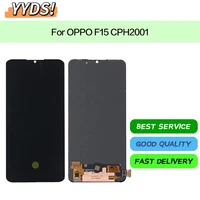 6 4 100 tested original amoled lcd for oppo f15 cph2001 lcd display touch digitizer screen assembly