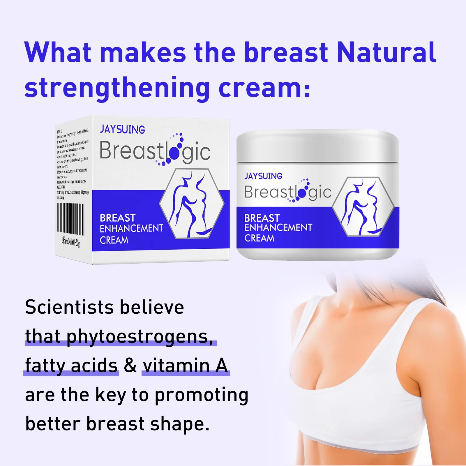 Крем для увеличения груди укрепляющий подтягивающий эластичность кожи улучшает