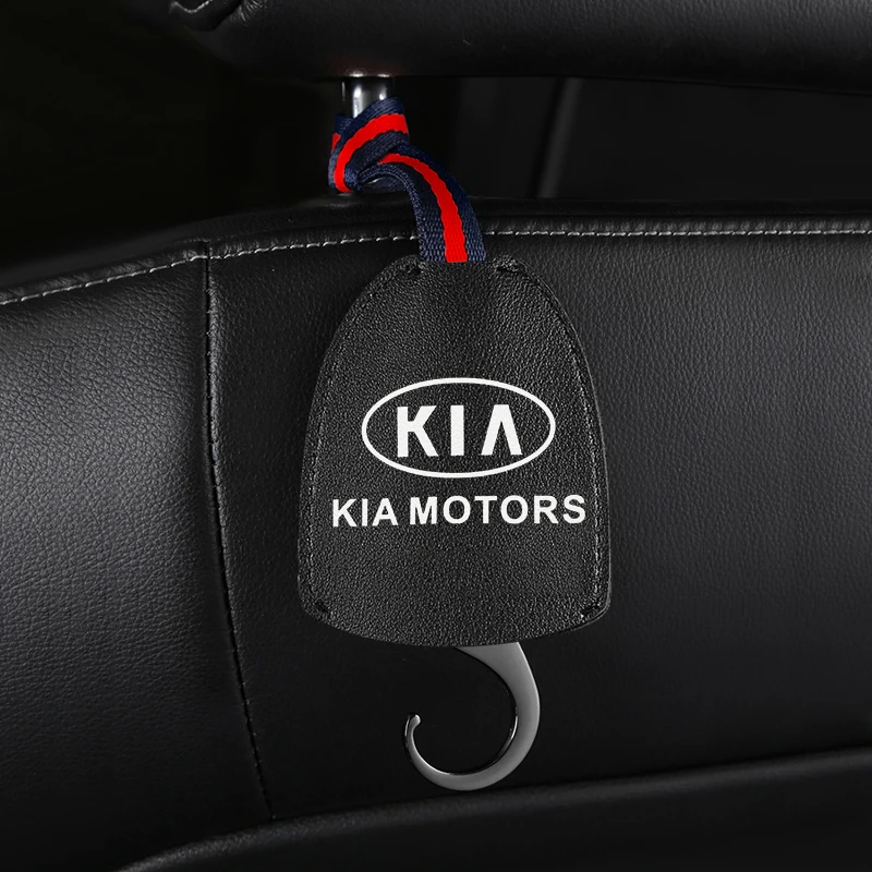 

1/2 PC Car Badge LOGO Seat Back Portable Hook Auto Interior Goods For KIA Rio K2 K3 K4 K5 KX3 KX5 Cerato Soul Forte Sport ETC