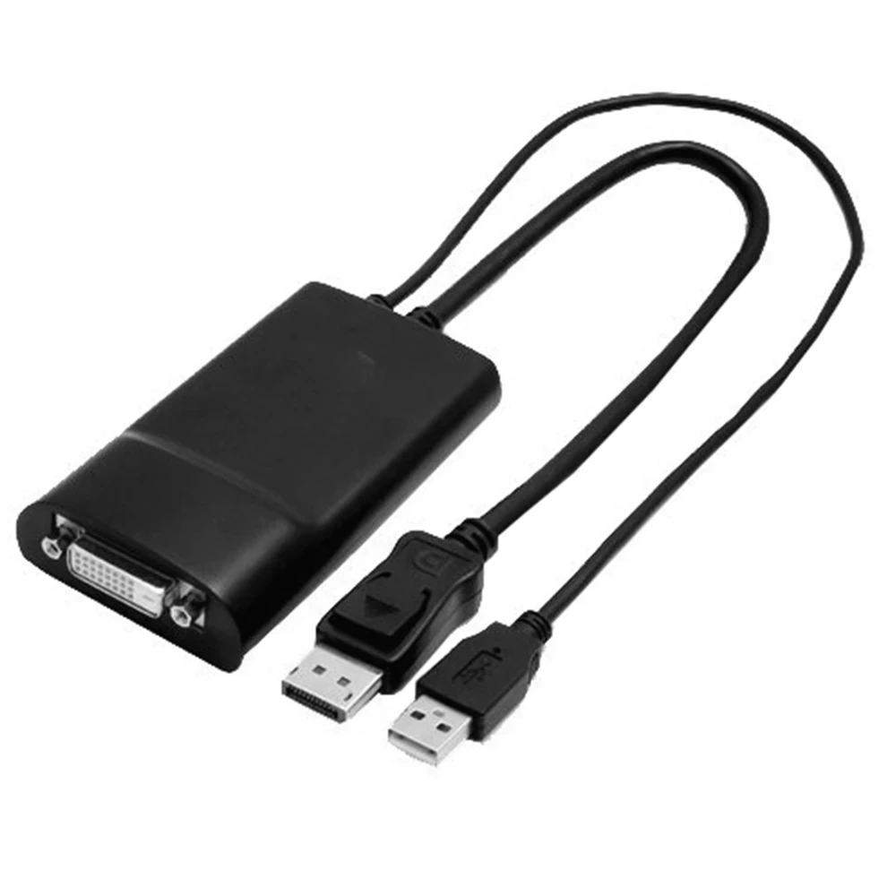 Displayport to DVI dual link cable with USB power supply Active DP to DVI-D dual link adapter converter cable
