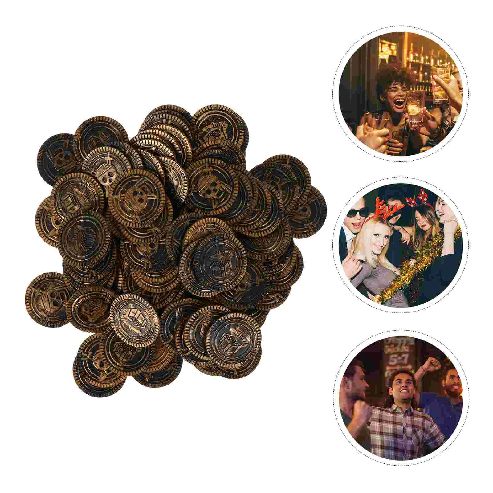 

Piratetreasure Money Party Game Supplies Goldspanish Doubloons Coinreal Photo Discs Math Learning Tokens Chips Poker Propplay