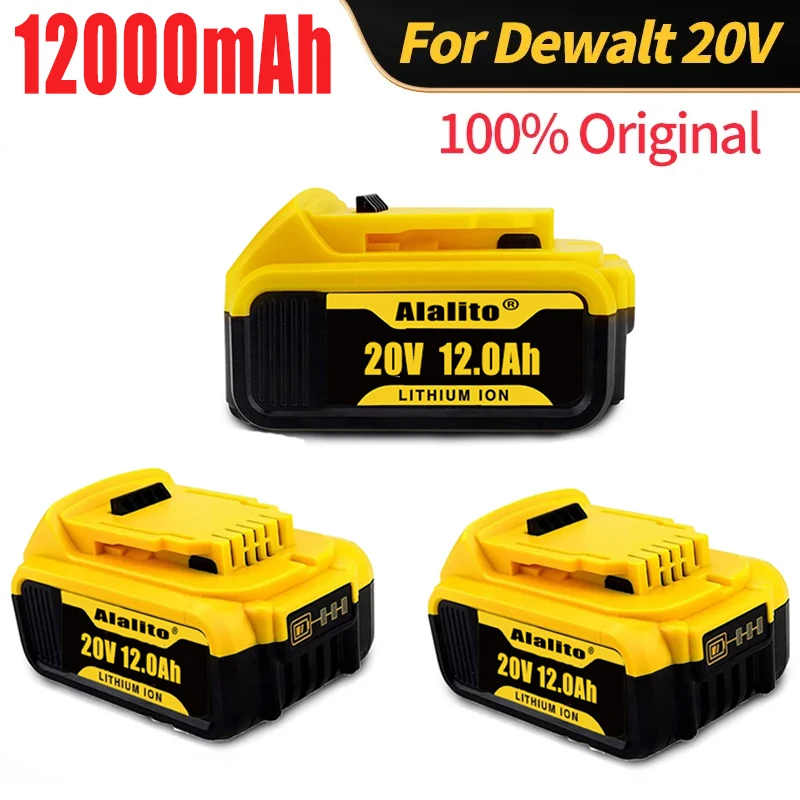 

DCB200 20V 12Ah Lithium Replacement Battery For DeWalt 18V DCB184 DCB200 DCB182 DCB180 DCB181 DCB182 DCB201 DCB206 L50 batteries